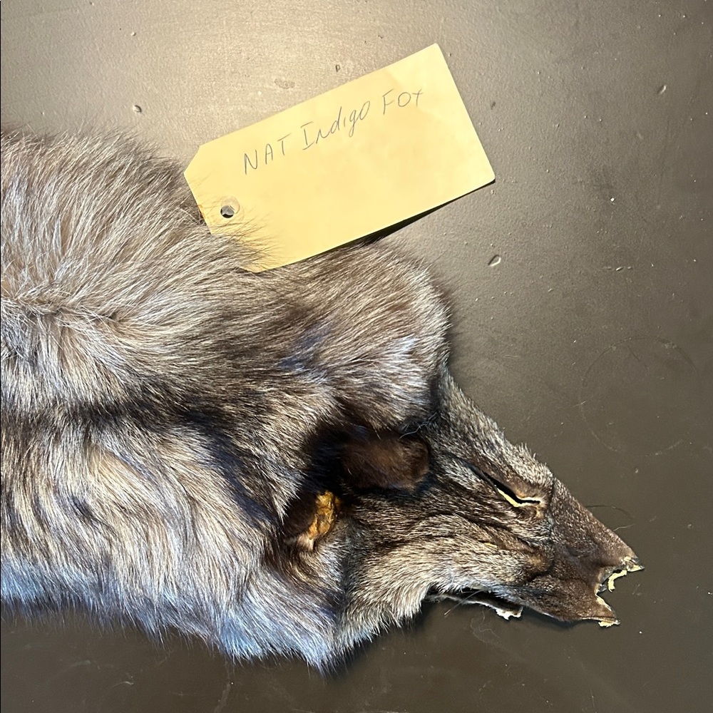 Natural Indigo Fox Fur